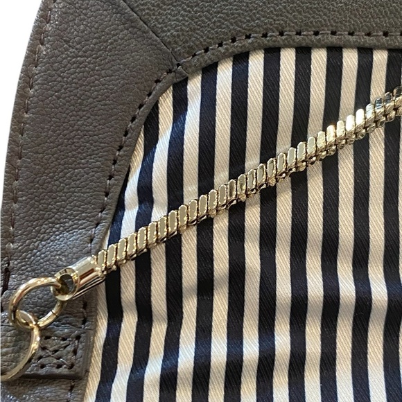 Rare Kate Spade Wise Owl Convertible Clutch Metallic Leather Chain Bag